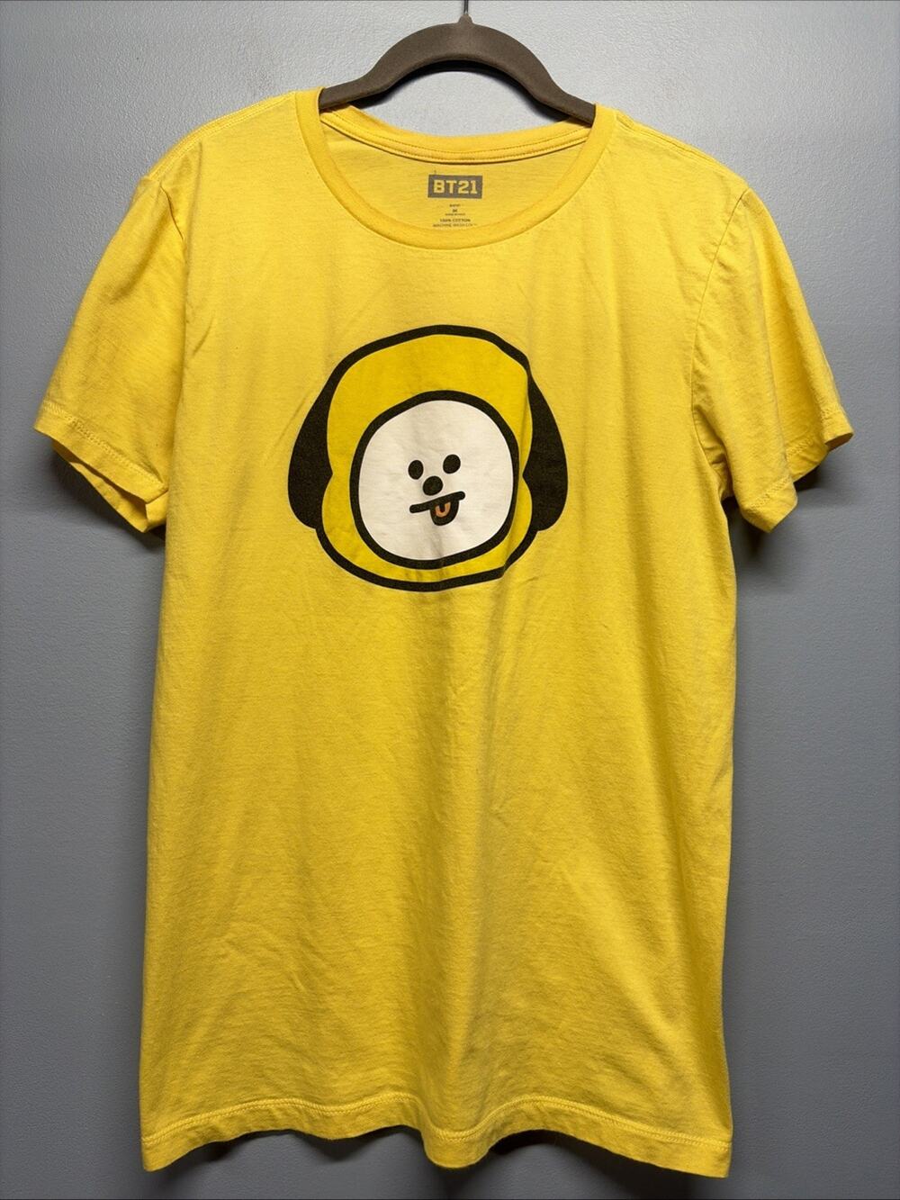 BTS BT21 Yellow Chimmy T-Shirt Size Medium Unisex